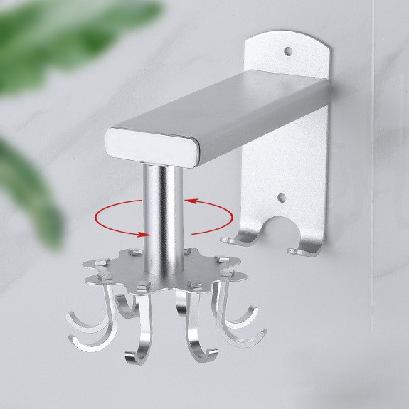 Giá móc treo để đồ nhà bếp đa năng xoay 360