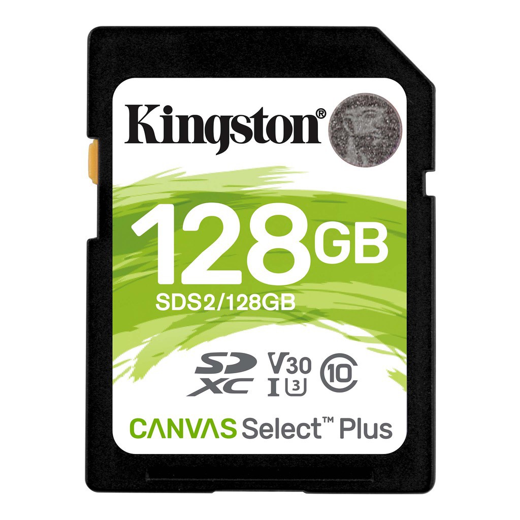 Thẻ nhớ Kingston Canvas Select Plus cho Máy ảnh Video HD 1080p và 4K SDS2 (32GB / 64GB / 128GB / 256GB)