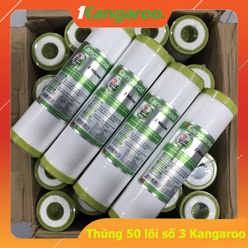 Thùng 50 Lõi Lọc Nước Số 3 Kangaroo Chính Hãng