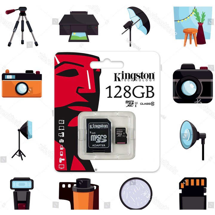 Thẻ nhớ Kingston 128GB Chính hãng – Bảo hành 5 năm – Kingston MicroSD Class10 – Kèm Adapter