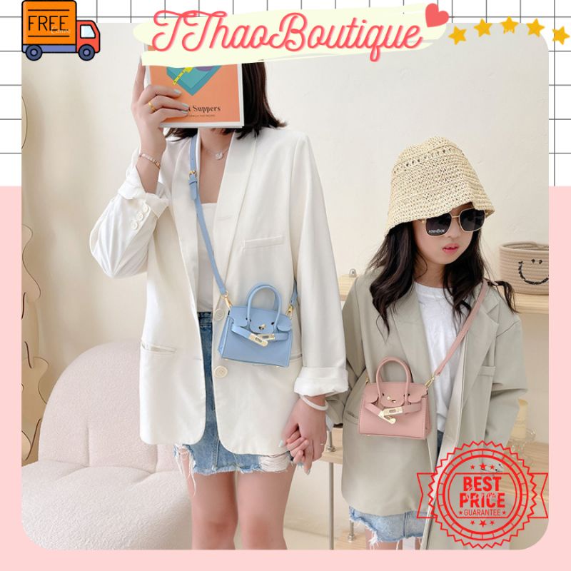 Túi Xách Da Mini Nữ, Túi Da Bé Gái Thời Trang Cao Cấp Sang Xịn
