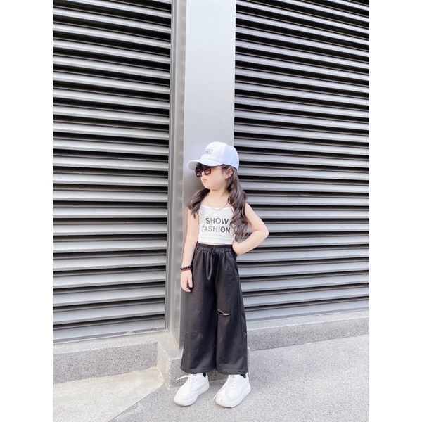 Set show fashion ống suông cho bé gái 12-24kg