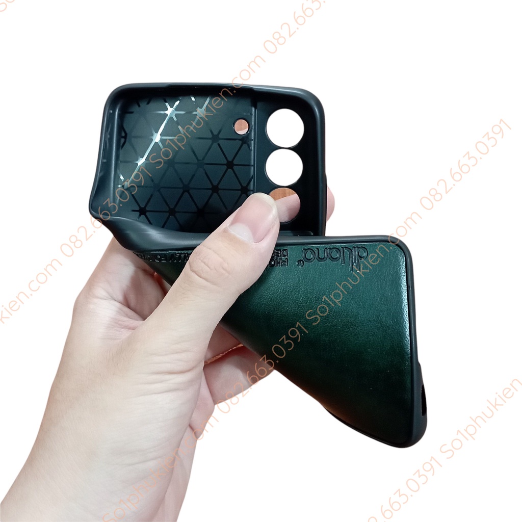Ốp lưng da Samsung S21 FE chất da mềm dẻo đẹp bền