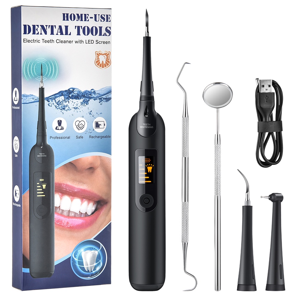 Máy Làm Sạch Răng Sử Dụng Sóng Âm Có Đèn LED Hiển Thị