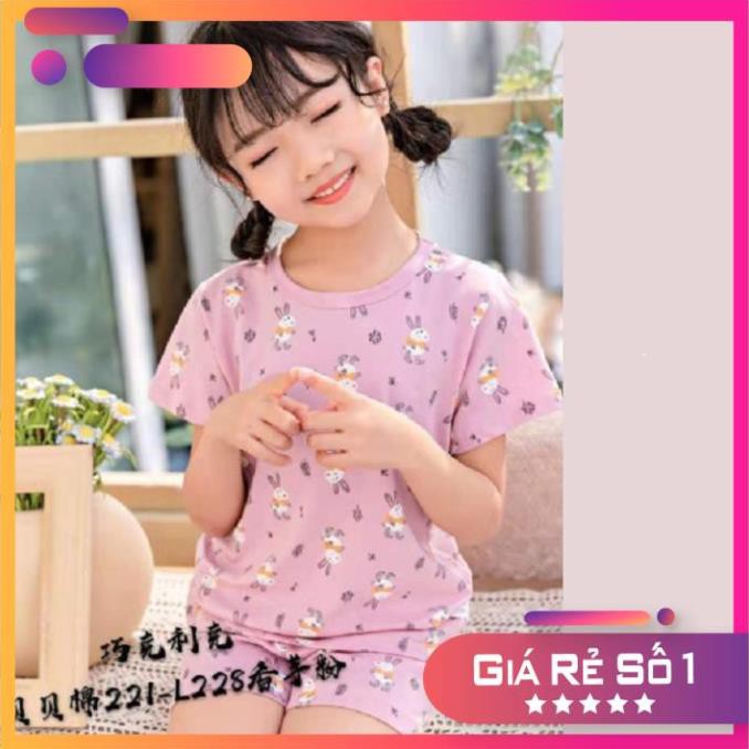 Quần áo trẻ em ⚡️ XẢ KHO ⚡️Bộ cotton mùa hè thấm hút mồ hôi họa tiết xuất hàn cao cấp cho bé từ 8 đến 16 kg