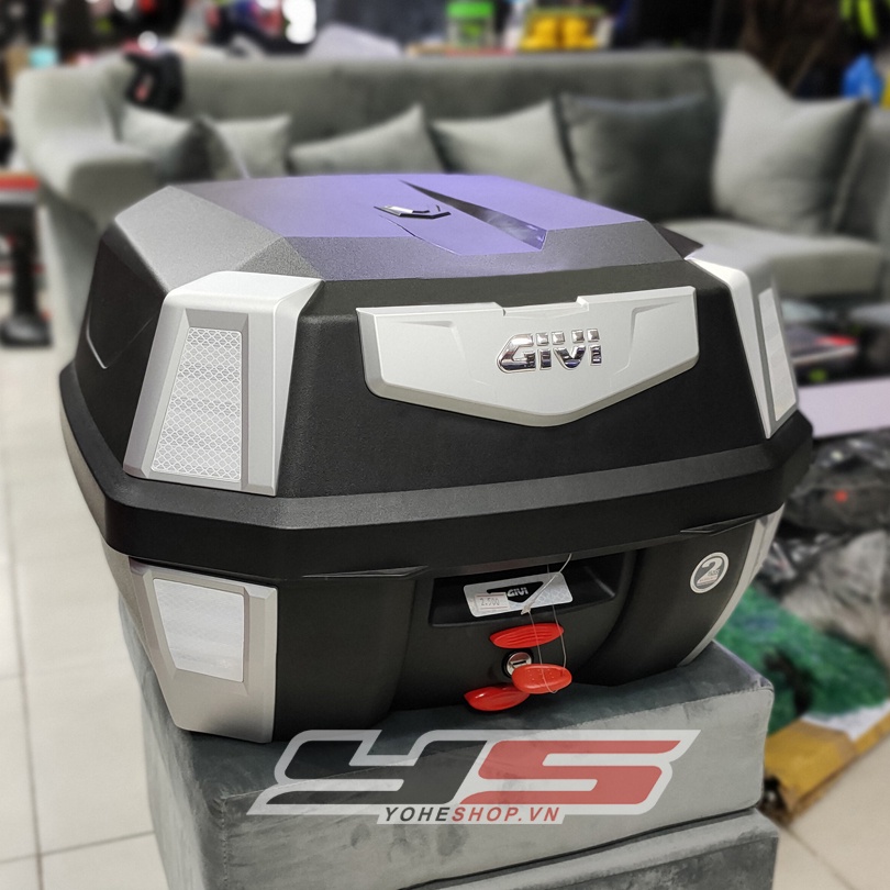 Thùng sau Givi B42N hệ thống khóa Monolock cao cấp dung tích 42 lít kèm đế gắn thùng Givi MP70N chính hãng