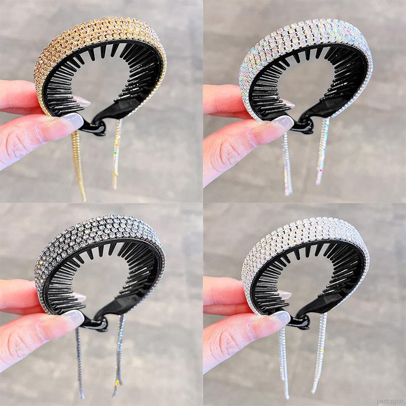 Kẹp tóc đính đá lấp lánh thời trang cho nữ