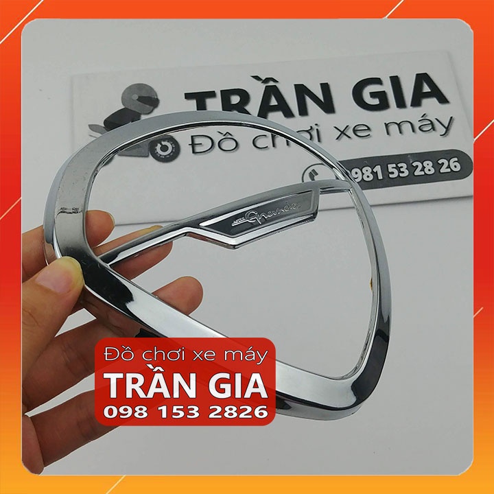 Ốp viền mặt đồng hồ xe Nozza Grande 2019-2020-2021-2022 xi inox - phụ kiện trang trí