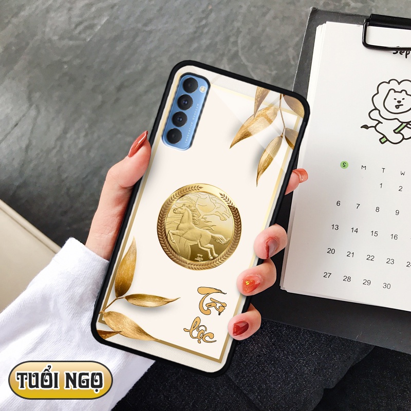 Ốp kính 3D 12 con giáp OPPO RENO 4 PRO