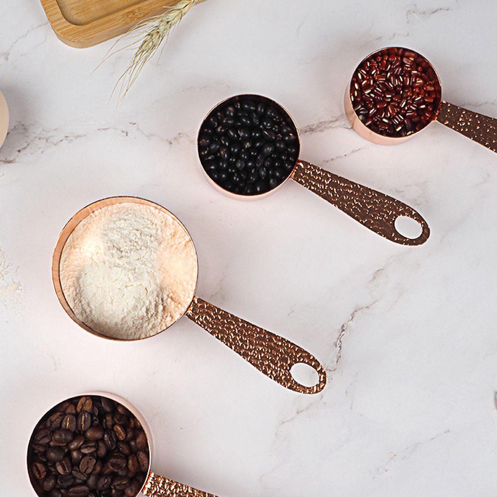 Bộ Muỗng Đo Lường Gia Vị Bằng Thép Không Gỉ|Muỗng Múc Đường Bằng Thép Không Gỉ