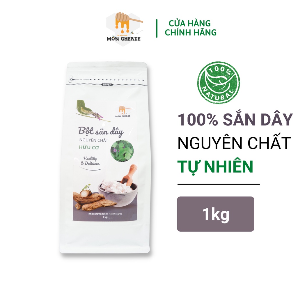 [1kg] Bột Sắn Dây Nguyên Chất Mon Cherie Honey Loại Đặc Biệt Không Pha Trộn