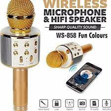 Micro Bluetooth Wster Ws - 858 / Karaoke Kèm Phụ Kiện