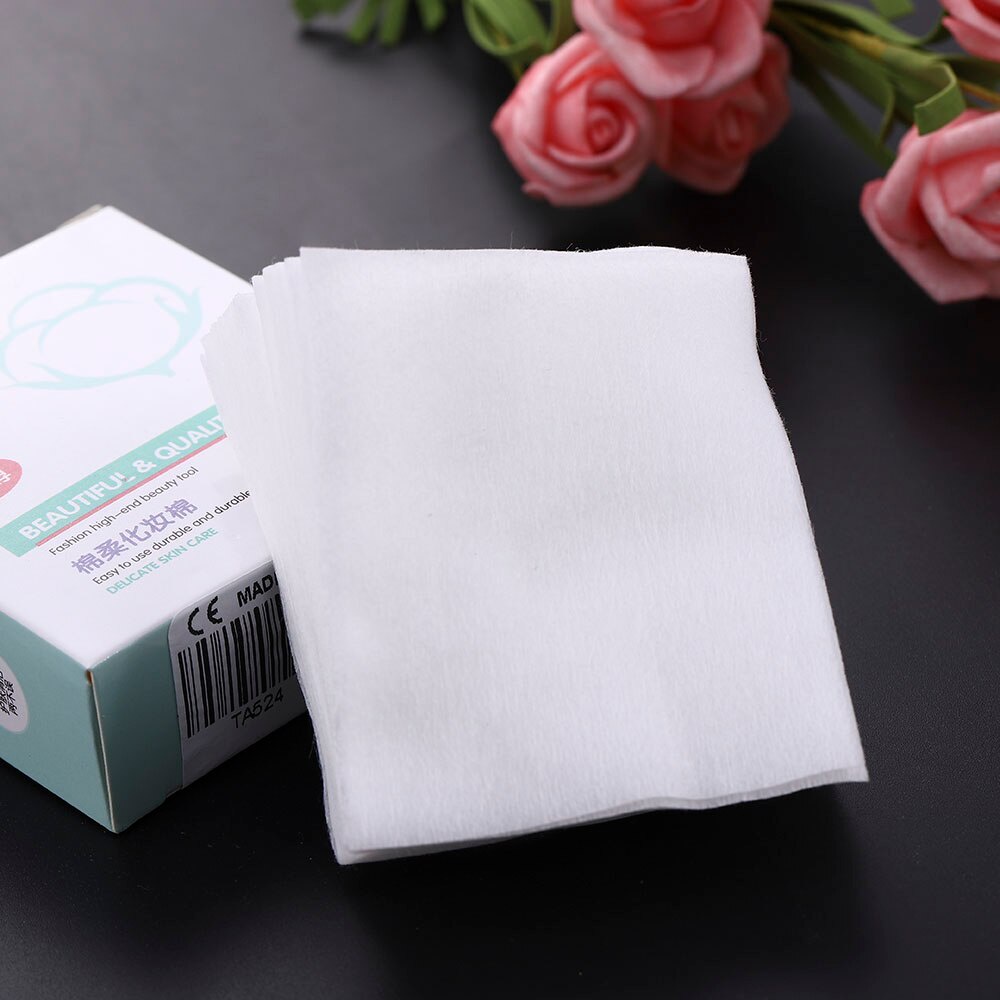 [Hàng mới về] Bộ 40 Miếng bông tẩy trang xóa bỏ sơn móng tay chăm sóc cá nhân sử dụng một lần tiện lợi