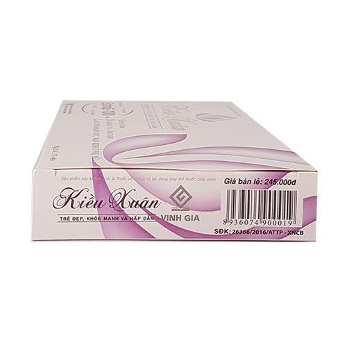 [CHÍNH HÃNG ] Kiều Xuân viên uống có tem cty VINH GIA - Trẻ đẹp, khoẻ mạnh và hấp dẫn - Hộp 20 viên