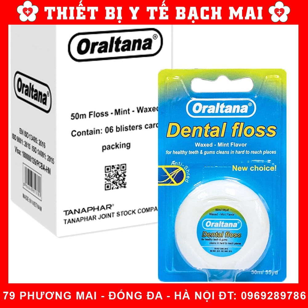 Chỉ Nha Khoa Oraltana DENTAL FLOSS - Cuận 50m