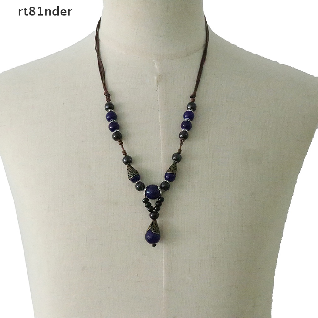 Vòng cổ Mặt Gốm Phong Cách Boho Kiểu Dáng Mới