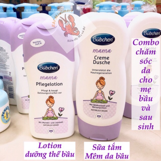 (Mẫu mới) SỮA TẮM & LOTION BUBCHEN MAMA CHO MẸ BẦU