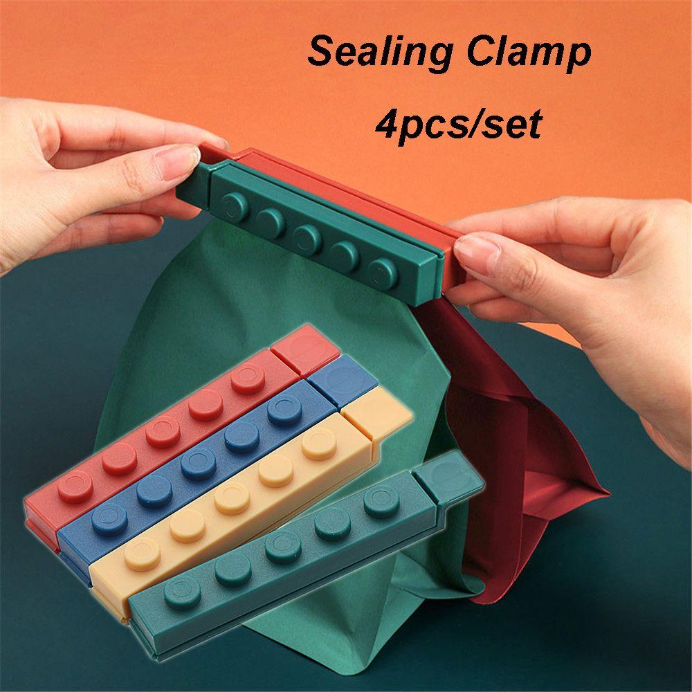 Set 4 Kẹp Niêm Phong Bằng Nhựa Có Thể Tái Sử Dụng