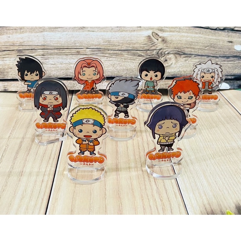 bộ 9 standee để bàn naruto /tượng mô hình anime naruto