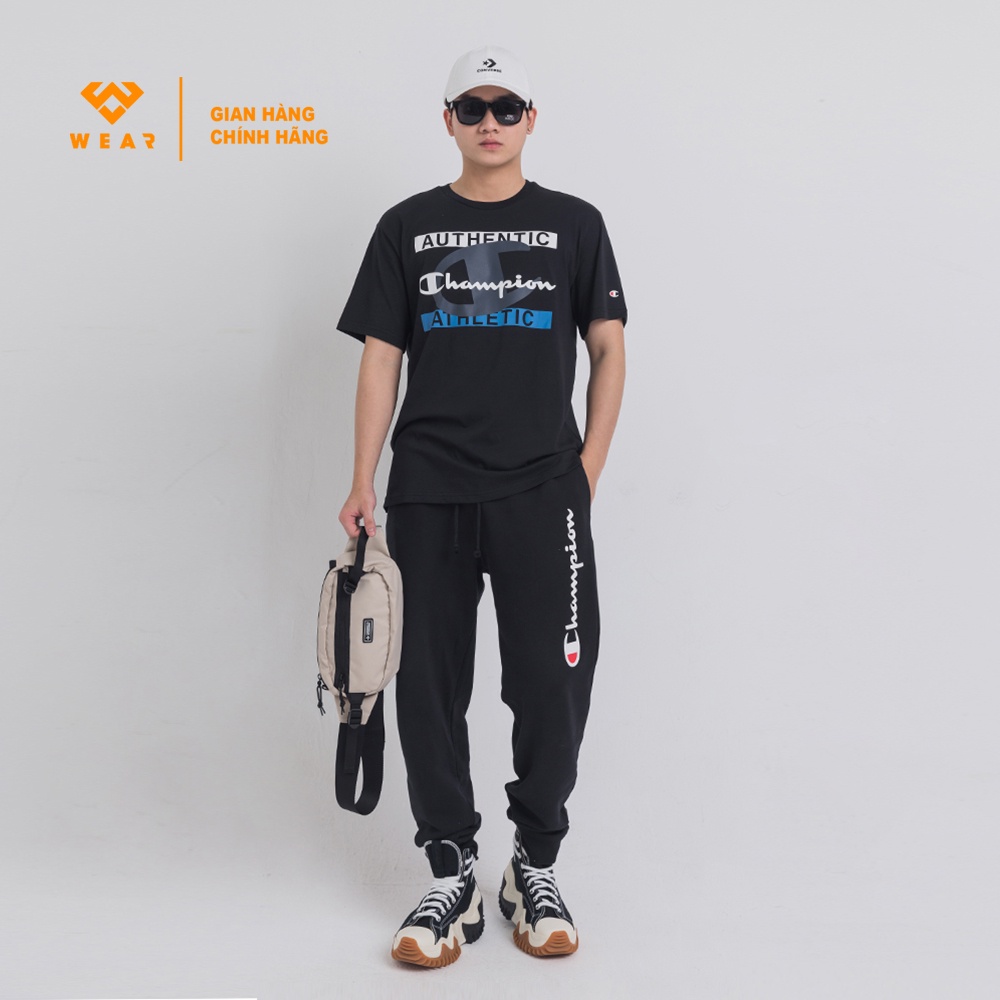 Áo Champion EU Crewneck Tshirt - Black - 216606NBK