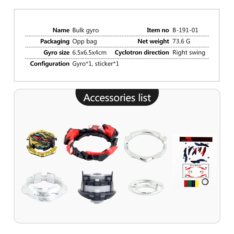 Đồ Chơi Con Quay Bayblade Burst B-191 01 Dangerous