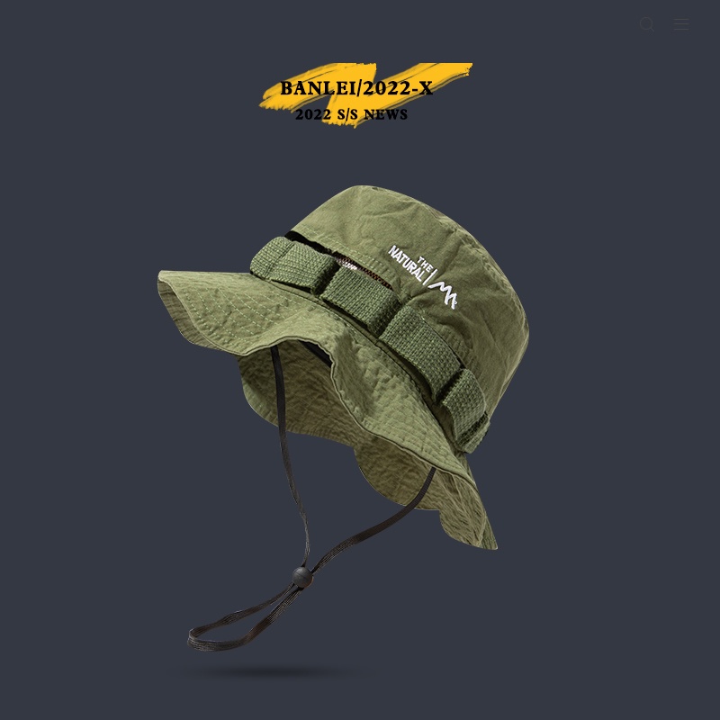 Nón Tai Bèo Vải Mỏng Nhanh Khô Thoáng Khí Phong Cách Nhật Bản Cho Nam Nữ