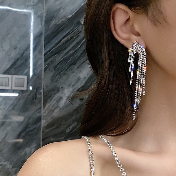 BÔNG TAI BẠC 925_HẠT PHA LÊ _PHONG CÁCH PHÁP_M1241