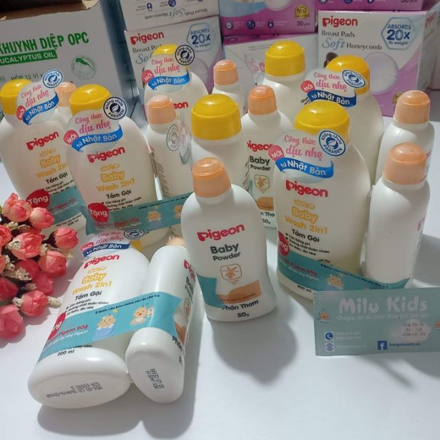 Phấn Rôm Pigeon 100g