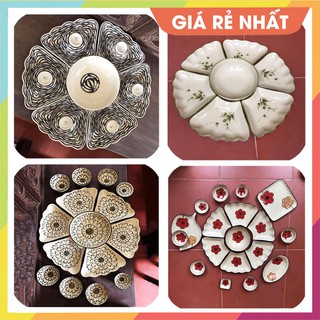 [30 MẪU HOT - GIÁ RẺ SỐ 1 ] BỘ BÁT ĐĨA HOA MẶT TRỜI BÁT TRÀNG XUẤT KHẨU CAO CẤP