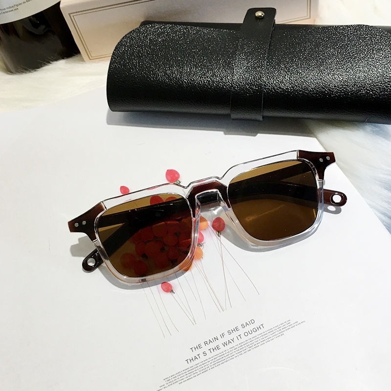 Kính mát gọng oval thiết kế thời trang phong cách Hàn Quốc cho nam và nữ