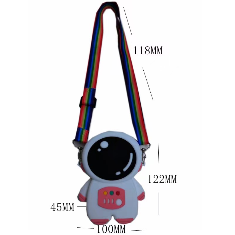 Túi Đựng Tiền Xu Bằng Silicone Hình Phi Hành Gia Cho Bé