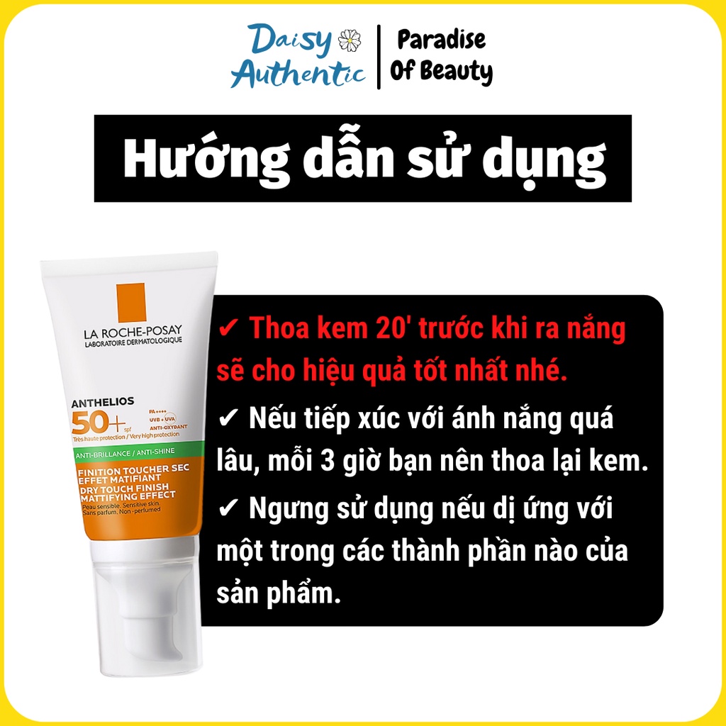 Kem Chống Nắng La Roche-Posay Anthelios Anti Shine SPF50+ 50ml - Kiềm Dầu