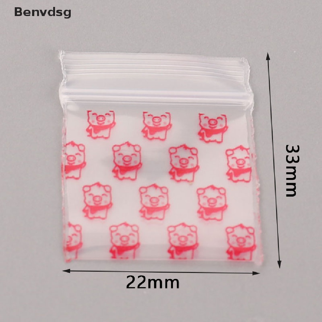 Set 100 Túi Zip Nhựa Mini Đựng Thuốc Tiện Dụng