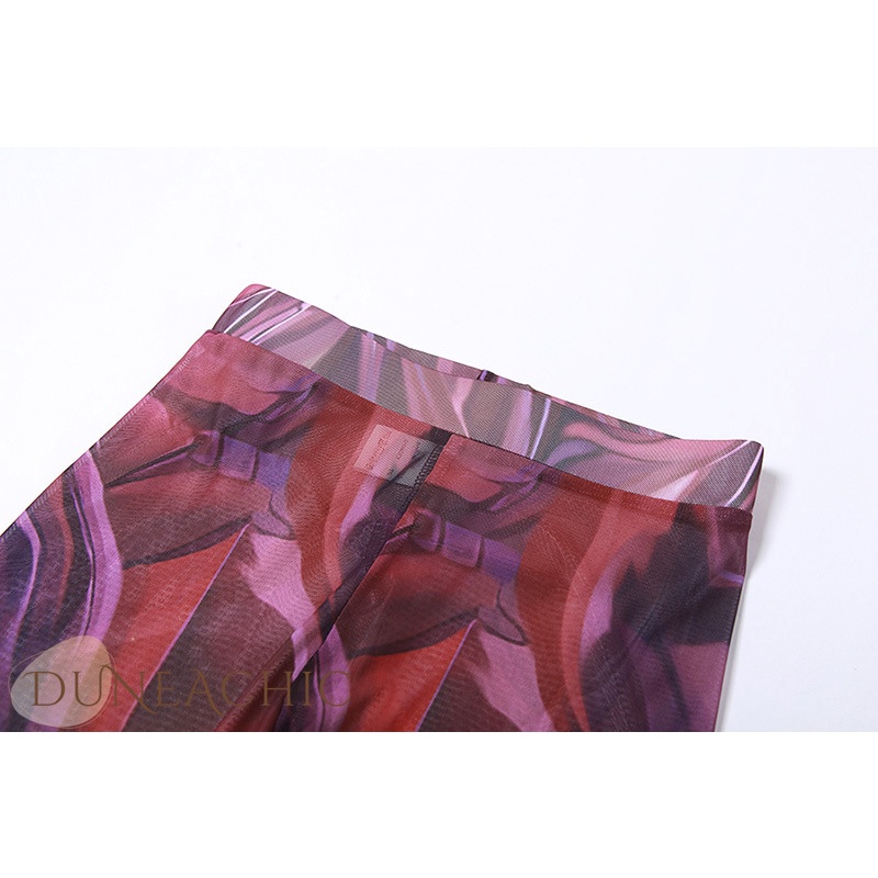 DUNEA Set Áo hai dây Lưới Xuyên Thấu Và Quần Lót Lọt Khe Quyến Rũ Dành Cho Nữ