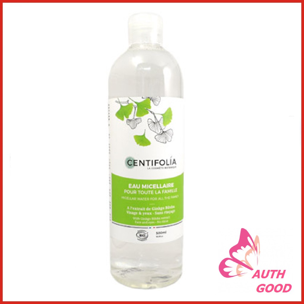 Nước Tẩy Trang FREESHIP Nước Tẩy Trang Rau Má Centifolia Eau Micellaire 500ml