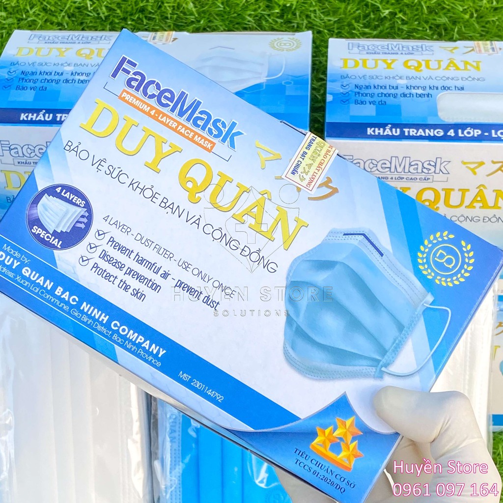 [Mã COSDAY giảm 8% đơn 150K] [GIÁ SỈ] Khẩu Trang Y Tế 4 Lớp Duy Quân Hộp 50 Cái | BigBuy360 - bigbuy360.vn