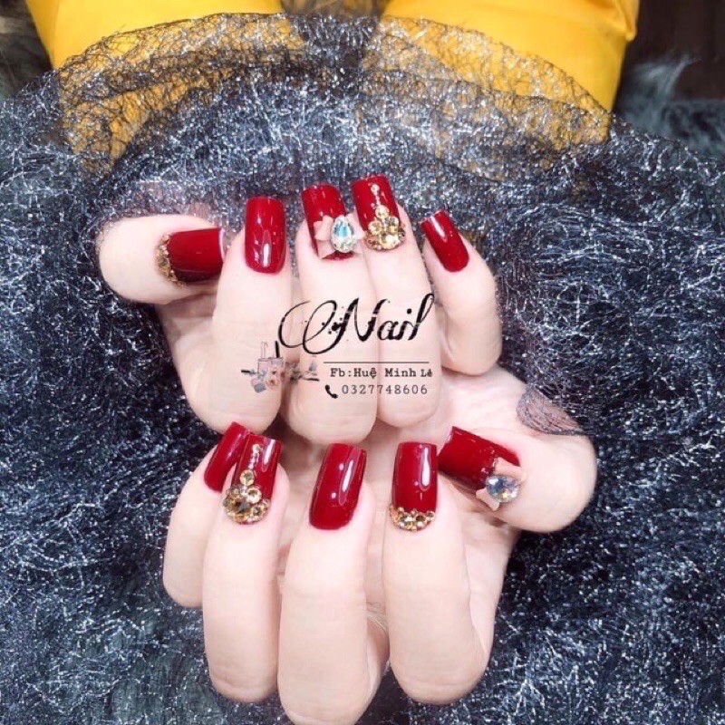 Nơ đá đẹp ôm móng SHOP NAIL HUYỀN ANH