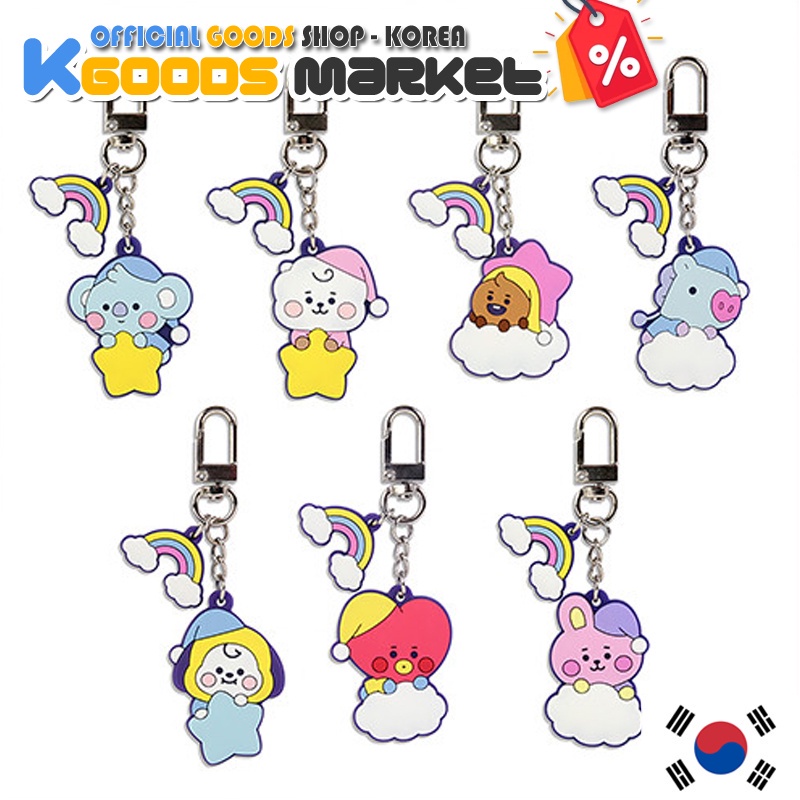 Móc khóa silicone hình BTS BT21 dễ thương