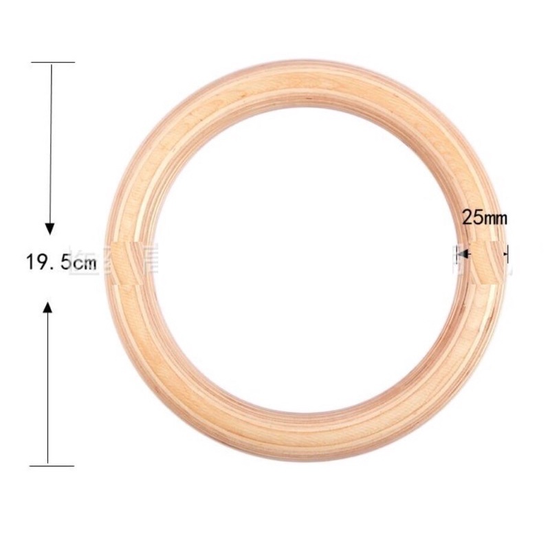 Vòng xà treo Ring Dip gỗ Bạch Dương Vòng xà tay gymnastic rings Vòng xà treo thể dục giá siêu rẻ