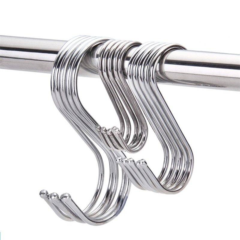 Combo Móc Treo Đồ Chữ S Tiện Lợi , Móc Treo Đồ Nhà Tắm Nhà Bếp Đa Năng