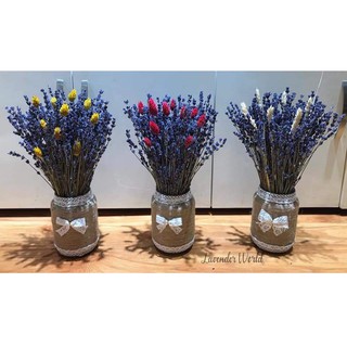 Hoa oải hương thuần chuẩn nhập khẩu Pháp kèm bình Vintage