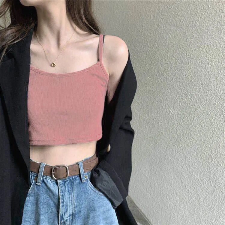 Áo Croptop 2 Dây Gợi Cảm Dành Cho Nữ