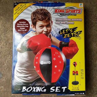 Bộ đồ chơi đấm bốc cho bé Boxing Set (có găng tay, trụ đỡ, giá đỡ)