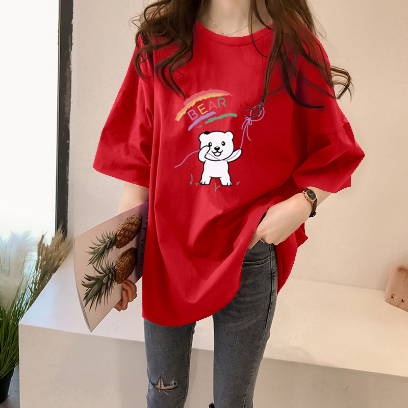 Áo Thun Ngắn Tay In Họa Tiết Con Bướm 2020 Cho Nữ Size 5xl