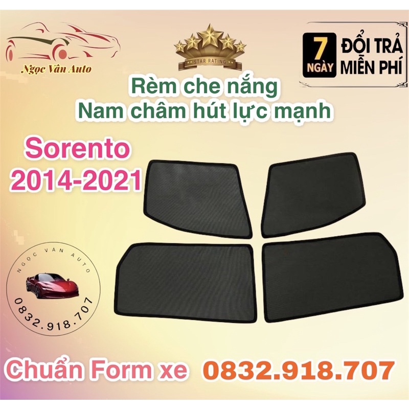 Rèm Che Nắng Nam Châm Sorento 2014 - 2022 Hàng Loại 1