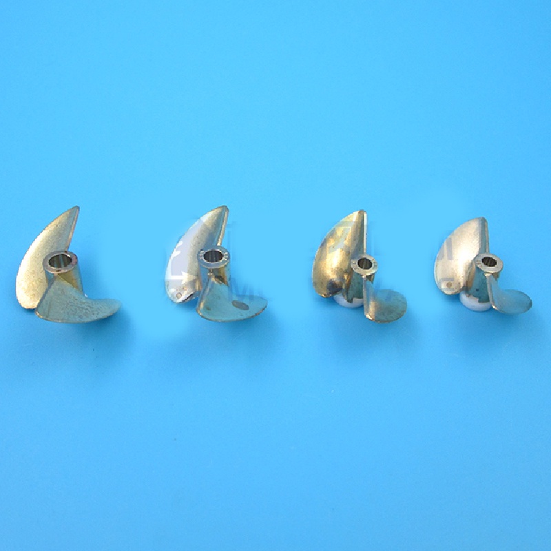 Chân vịt đồng 2 cánh thuận 38.5mm trục 4.76mm cho tàu mô hình RC Boat