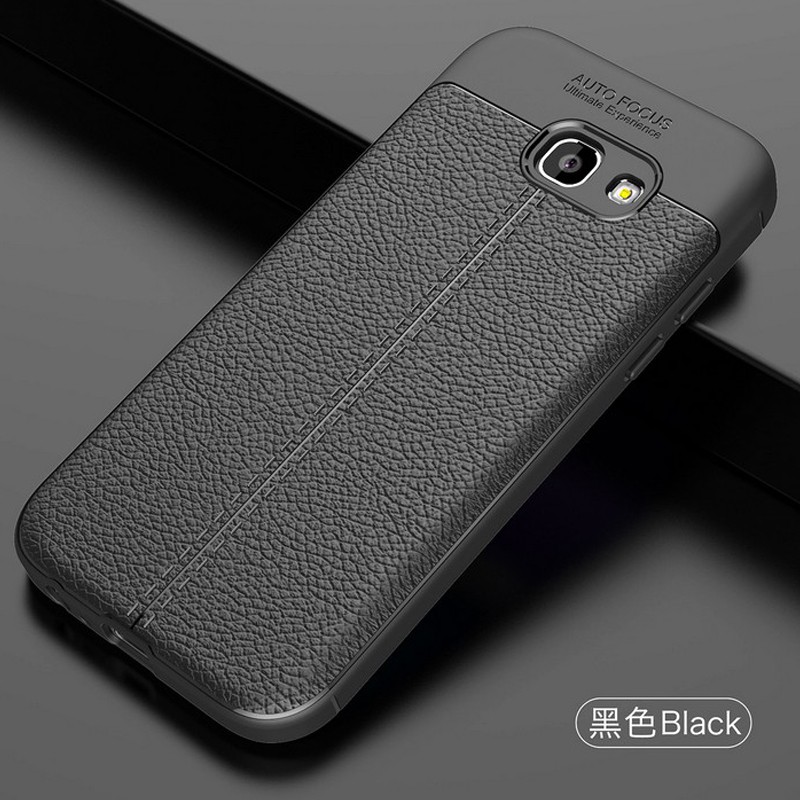 Ốp Lưng Auto Focus Vân Da Cho Samsung A7/ A5 (2017)