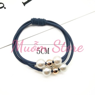 Dây thun cột tóc, buộc tóc nữ đính hạt ngọc