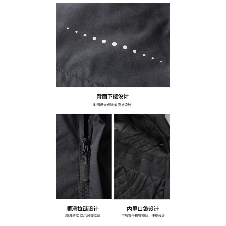 Áo khoác adidas chất liệu cotton dày chống nước có mũ trùm đầu cho nam