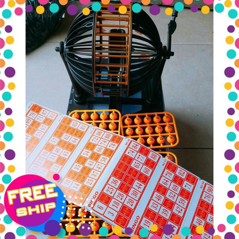 [XẢ HÀNG] BỘ LOTO BINGO 90 SỐ 48 GIẤY CHƠI